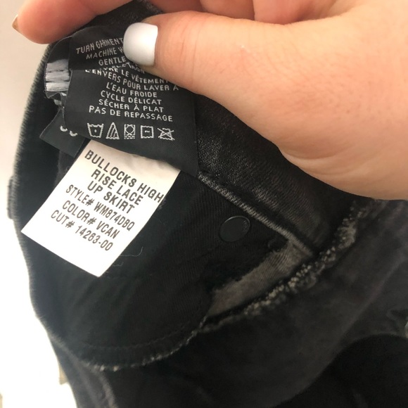 HUDSON Bullocks High Rise Lace Up Skirt / Reverie Denim / Size: 30 (10) - Picture 10 of 11